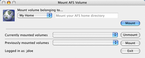mount home directory