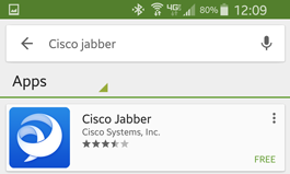 Type in Cisco Jabber 