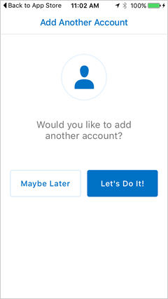 option to add another account