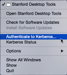 authenticate to Kerberos