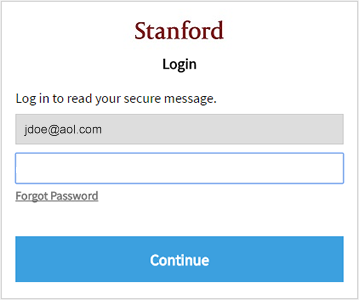 Login screen with Forgot Password link